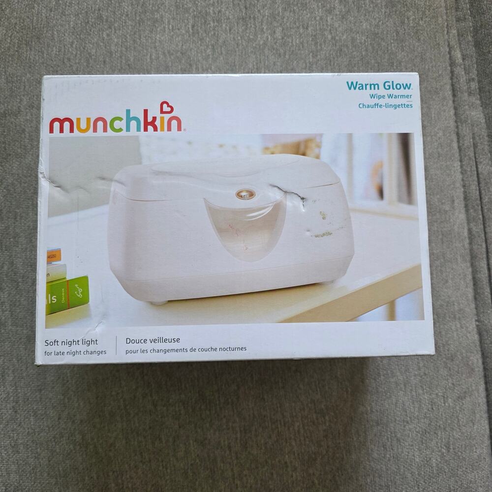 NIB Munchkin Warm‎ Glow wipe warmer with soft night light